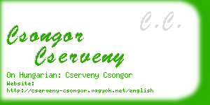 csongor cserveny business card